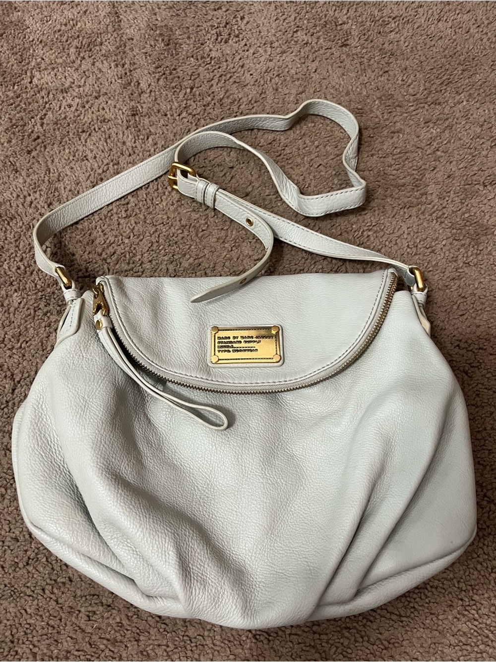 Marc by Marc Jacobs Natasha crossbody pebble gray